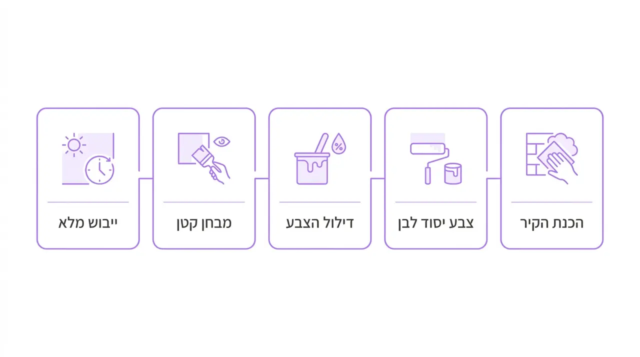 צביעת חדר ולדורף בבית: הכנת הקיר, דילול הצבע ויישום בשכבות